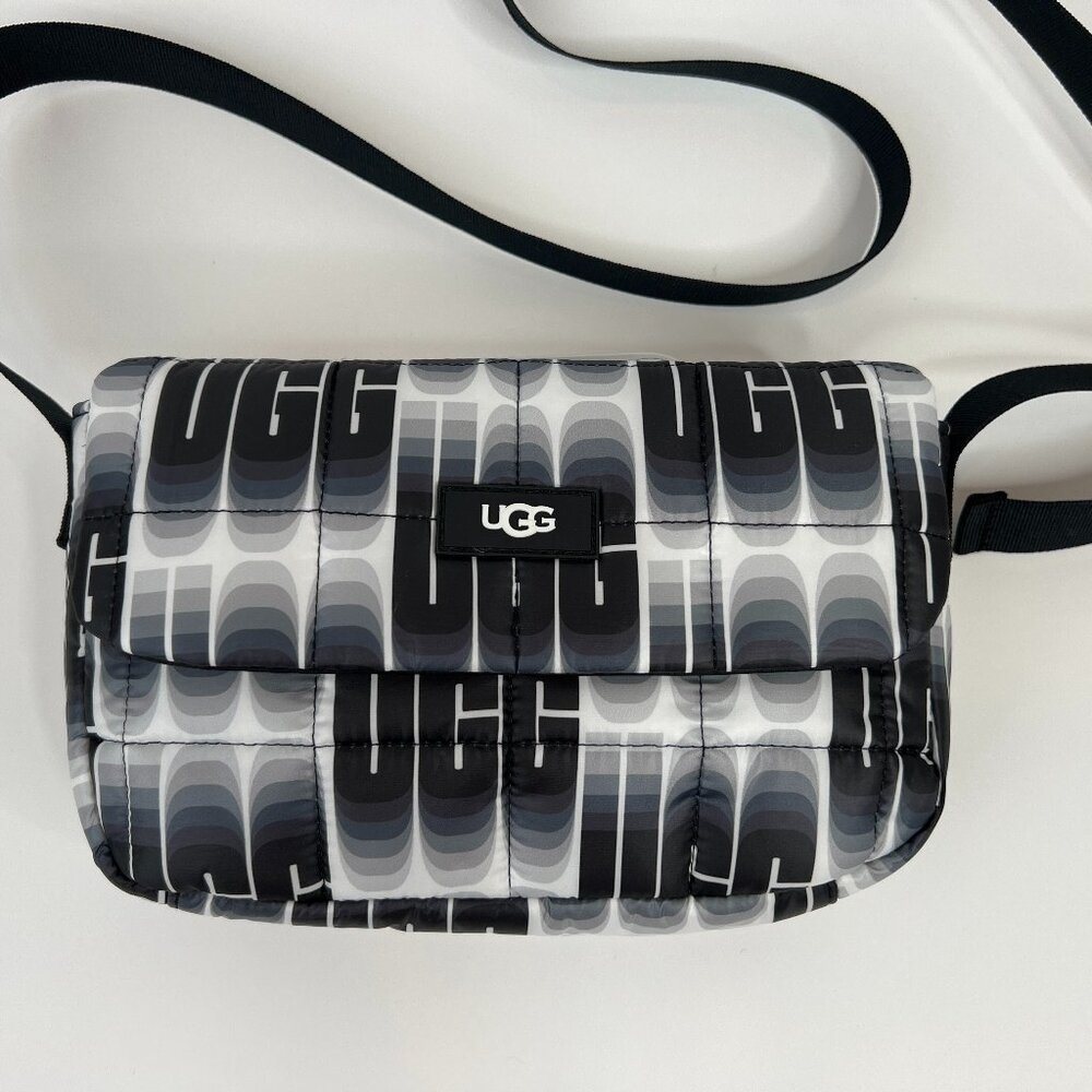 UGG Dalton Crossbody Puff, Black/White WAVELENGTH